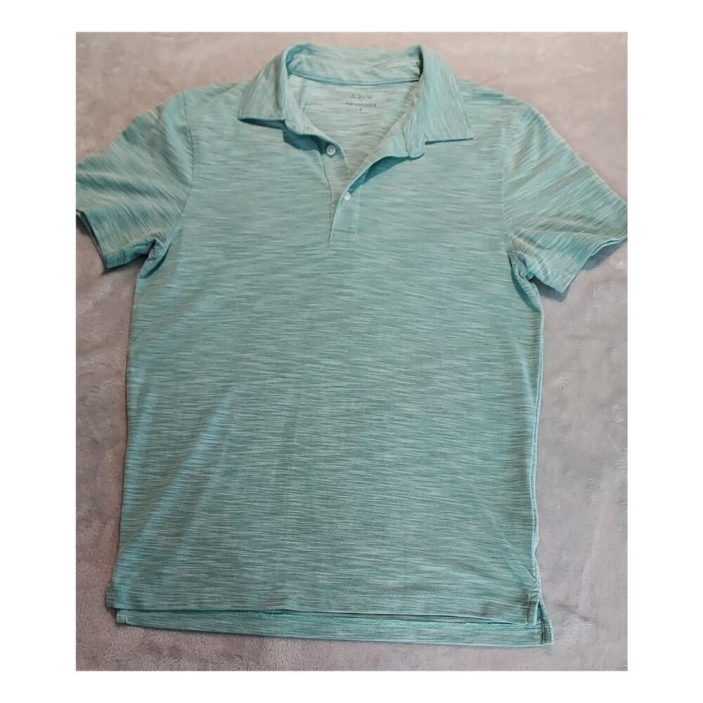 J. Crew Performance Men's Mint Polo Shirt Size Small